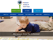 Tablet Screenshot of montessoritampa.com